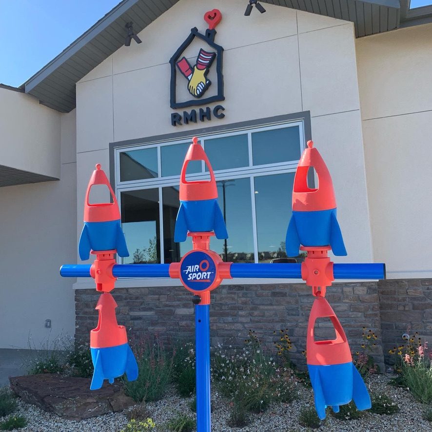 Air O Sport set up outside Ronald McDonald House